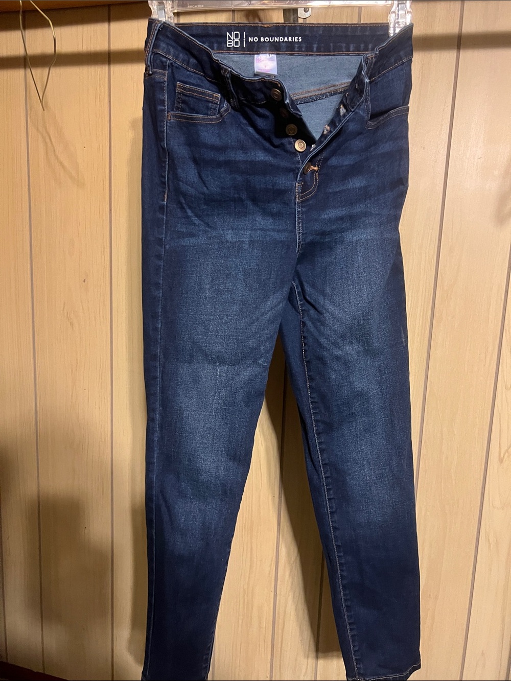 No Boundaries Women's Dark Indigo Skinny Jeans